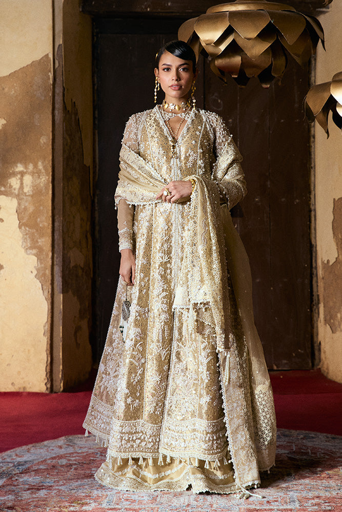 Freeshia by Suffuse Embroidered Tissue Silk Unstitched 3Pc Suit - GULRAIZ