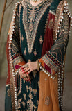Zarin by Eleshia Unstitched Embroidered Chiffon 3Pc Suit - GUL RANG