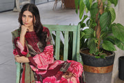 Feathers Whisper Winds Unstitched Printed Lawn 3Pc Suit GULROOH-FT490