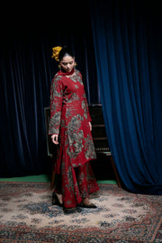 Feathers Digital Printed Dhanak Unstitched 3Pc Suit GULRUKH-FT419