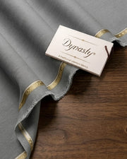 Imagination by Dynasty Fabrics Men's Unstitched Blended Suit - Gun Metal