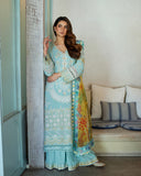 Liliana by Faiza Saqlain Embroidered Lawn Unstitched 3Pc Suit - Galina