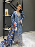 Maya by Faiza Faisal Embroidered Luxury Lawn Unstitched 3Pc Suit - Gamze