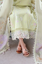 AZURE Luxury Eid Lawn Unstitched Embroidered 3Pc Suit - Garden Muse