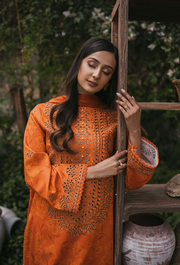 Gardenia Printkari by Humdum Embroidered Lawn Unstitched 3Pc Suit D-02