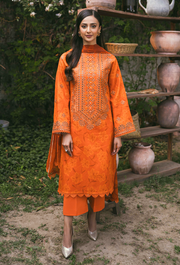 Gardenia Printkari by Humdum Embroidered Lawn Unstitched 3Pc Suit D-02