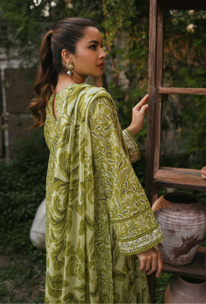 Gardenia Printkari by Humdum Embroidered Lawn Unstitched 3Pc Suit D-09