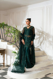 Azzal Mishri Festive Embroidered Organza Unstitched 3Pc Suit M-05 Ghazal