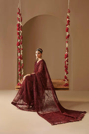 AF-HM-4022-Gulab Embroidered Chiffon