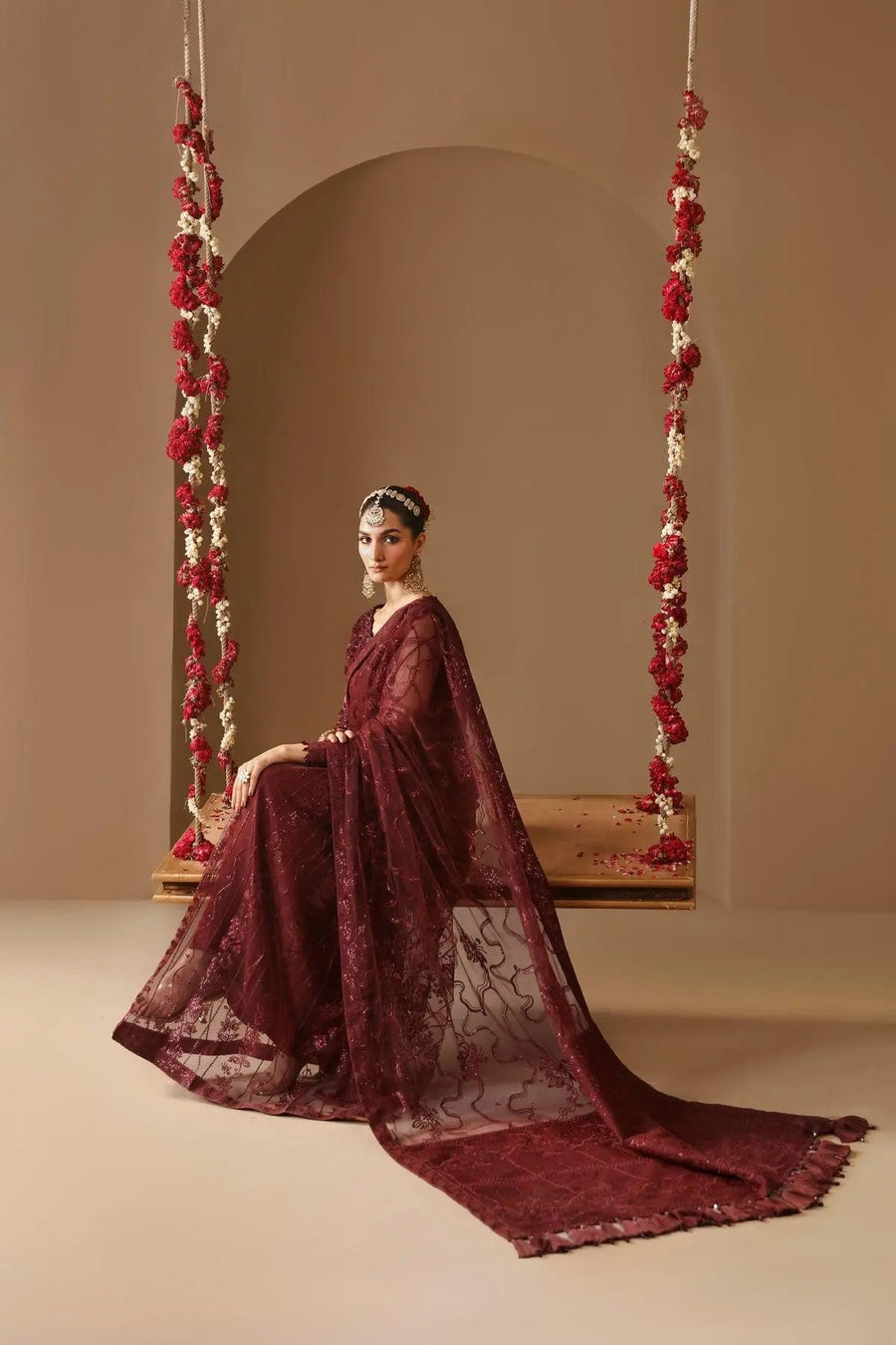 AF-HM-4022-Gulab Embroidered Chiffon