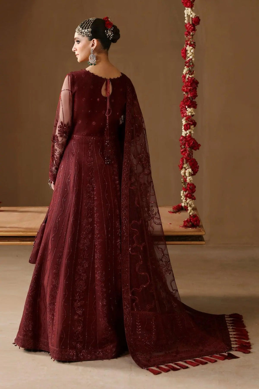 AF-HM-4022-Gulab Embroidered Chiffon