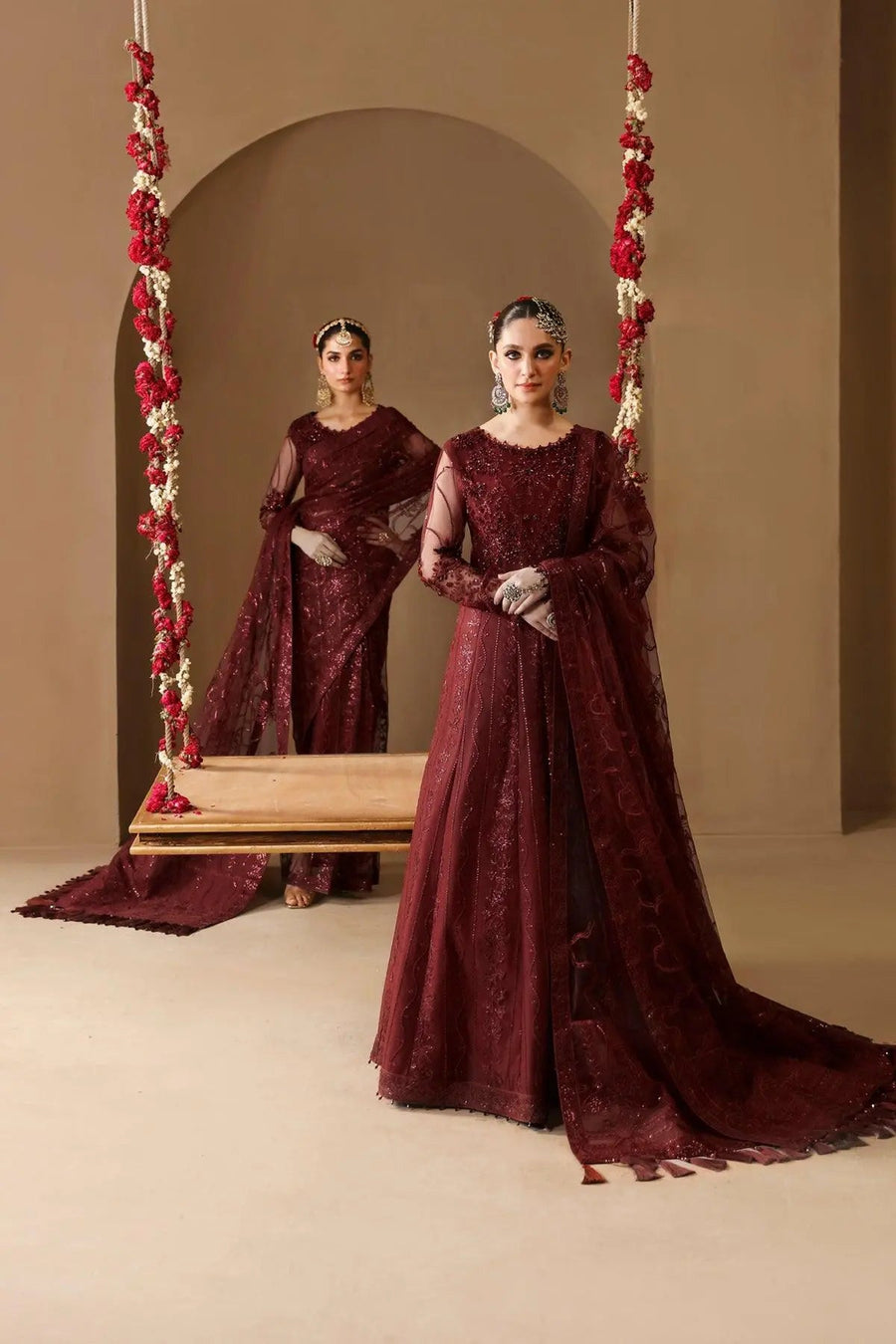 AF-HM-4022-Gulab Embroidered Chiffon