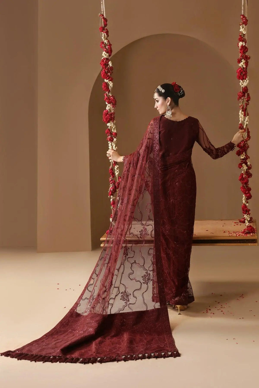 AF-HM-4022-Gulab Embroidered Chiffon