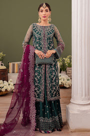 Farasha Luxury Formal Embroidered Net Unstitched 3Pc Suit - Gia