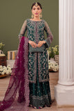 Farasha Luxury Formal Embroidered Net Unstitched 3Pc Suit - Gia