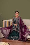 Farasha Luxury Formal Embroidered Net Unstitched 3Pc Suit - Gia