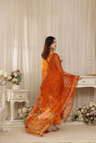 Feathers Threads of Poetry Unstitched Lawn 3Pc Suit Ginger Grace-FT764