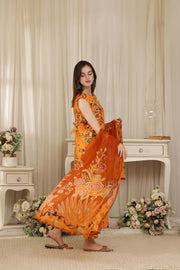 Feathers Threads of Poetry Unstitched Lawn 3Pc Suit Ginger Grace-FT764