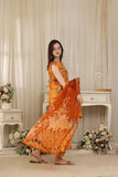 Feathers Threads of Poetry Unstitched Lawn 3Pc Suit Ginger Grace-FT764