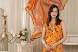 Feathers Threads of Poetry Unstitched Lawn 3Pc Suit Ginger Grace-FT764