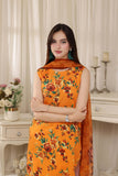 Feathers Threads of Poetry Unstitched Lawn 3Pc Suit Ginger Grace-FT764