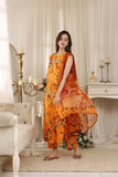 Feathers Threads of Poetry Unstitched Lawn 3Pc Suit Ginger Grace-FT764