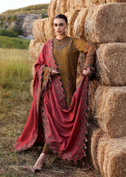 Hussain Rehar Embroidered Khaddar Unstitched 3Pc Suit - Gitiara