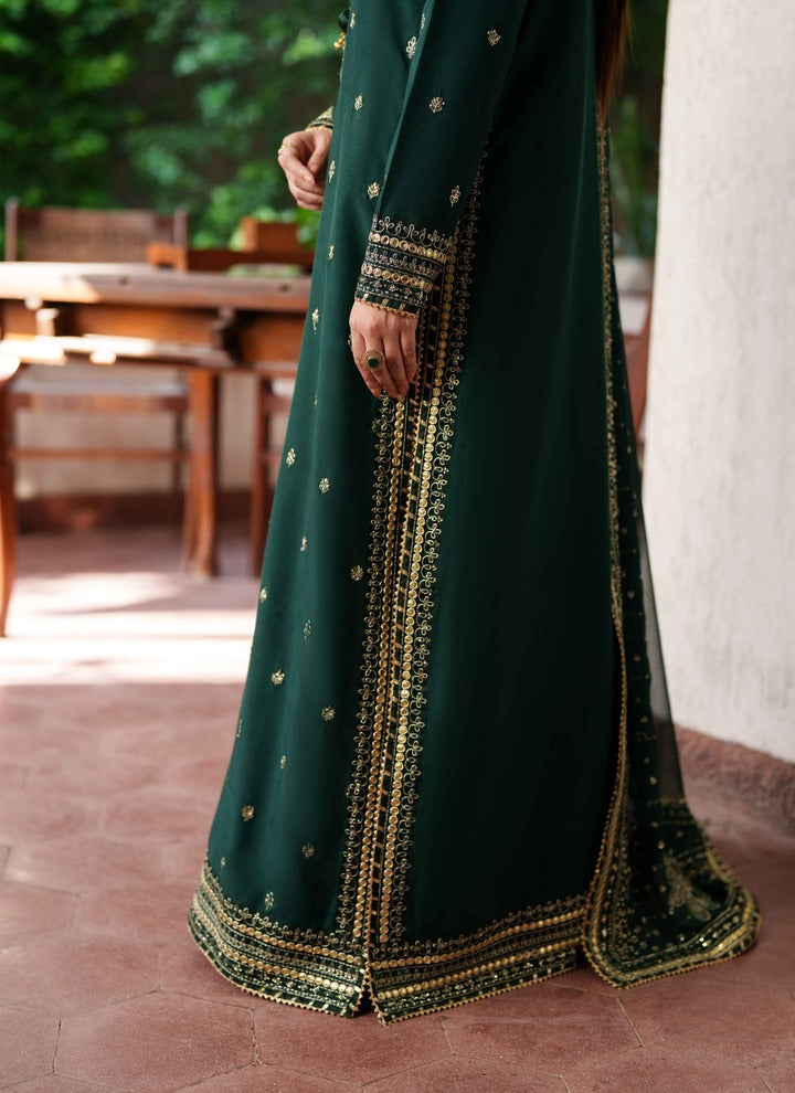 Neeshay Shagun Embroidered Raw Silk Unstitched 3Pc Suit - GOHAR