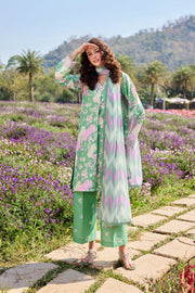 Farasha Summer Escape Embroidered Lawn Unstitched 3Pc Suit - Golden Spring
