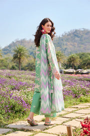 Farasha Summer Escape Embroidered Lawn Unstitched 3Pc Suit - Golden Spring
