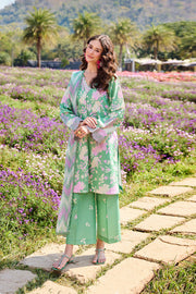 Farasha Summer Escape Embroidered Lawn Unstitched 3Pc Suit - Golden Spring