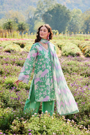 Farasha Summer Escape Embroidered Lawn Unstitched 3Pc Suit - Golden Spring