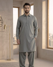 Imagination by Dynasty Fabrics Men's Unstitched Blended Suit - Green