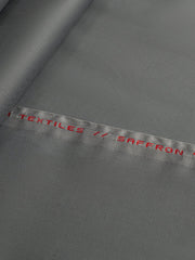 Saffron by Khurana Textiles Men's Unstitched Cotton Suit for Summer - Grey