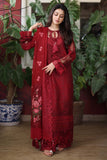 Saad Shaikh Lamour Embroidered Luxury Lawn Unstitched 3Pc Suit D-07 ROSE