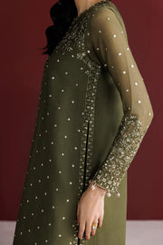 Farasha Luxury Formal Embroidered Chiffon Unstitched 3Pc Suit - Grove Allure