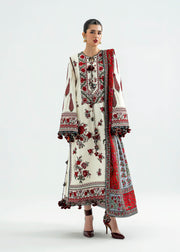 Hussain Rehar Embroidered Khaddar Unstitched 3Pc Suit - Gulban