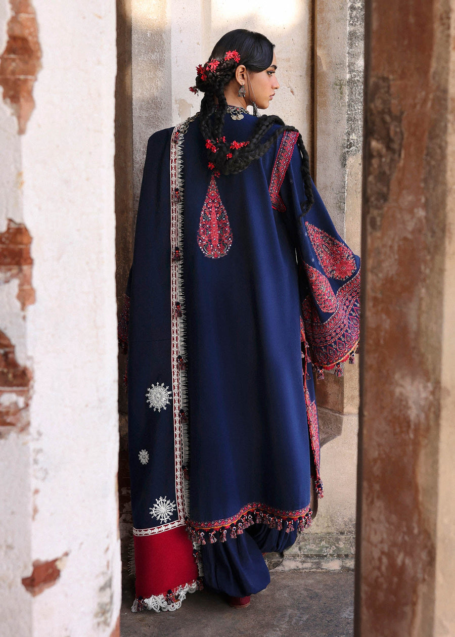 Hussain Rehar Embroidered Karandi Unstitched 3Pc Suit - Gulbano
