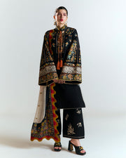 Jugnu by Hussain Rehar Unstitched Embroidered Lawn 3Pc Suit - Gulbar