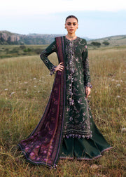 Hussain Rehar Embroidered Khaddar Unstitched 3Pc Suit - Gulbasi