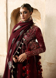 Hussain Rehar Massarat Embroidered Raw Silk Unstitched 3Pc Suit - Gulnar