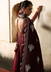 Hussain Rehar Massarat Embroidered Raw Silk Unstitched 3Pc Suit - Gulnar