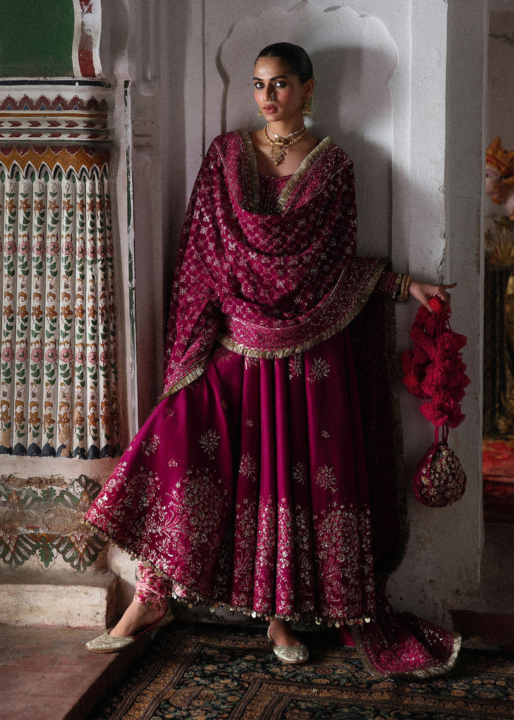 Hussain Rehar Unstitched Embroidered Korean Silk 3 Piece Suit HR26UW D-831 Morni - Wedding Collection main image 1