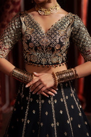 Afrozeh Divani Embroidered Raw Silk Unstitched 3Pc Suit AS-25-07 GULRAIZ