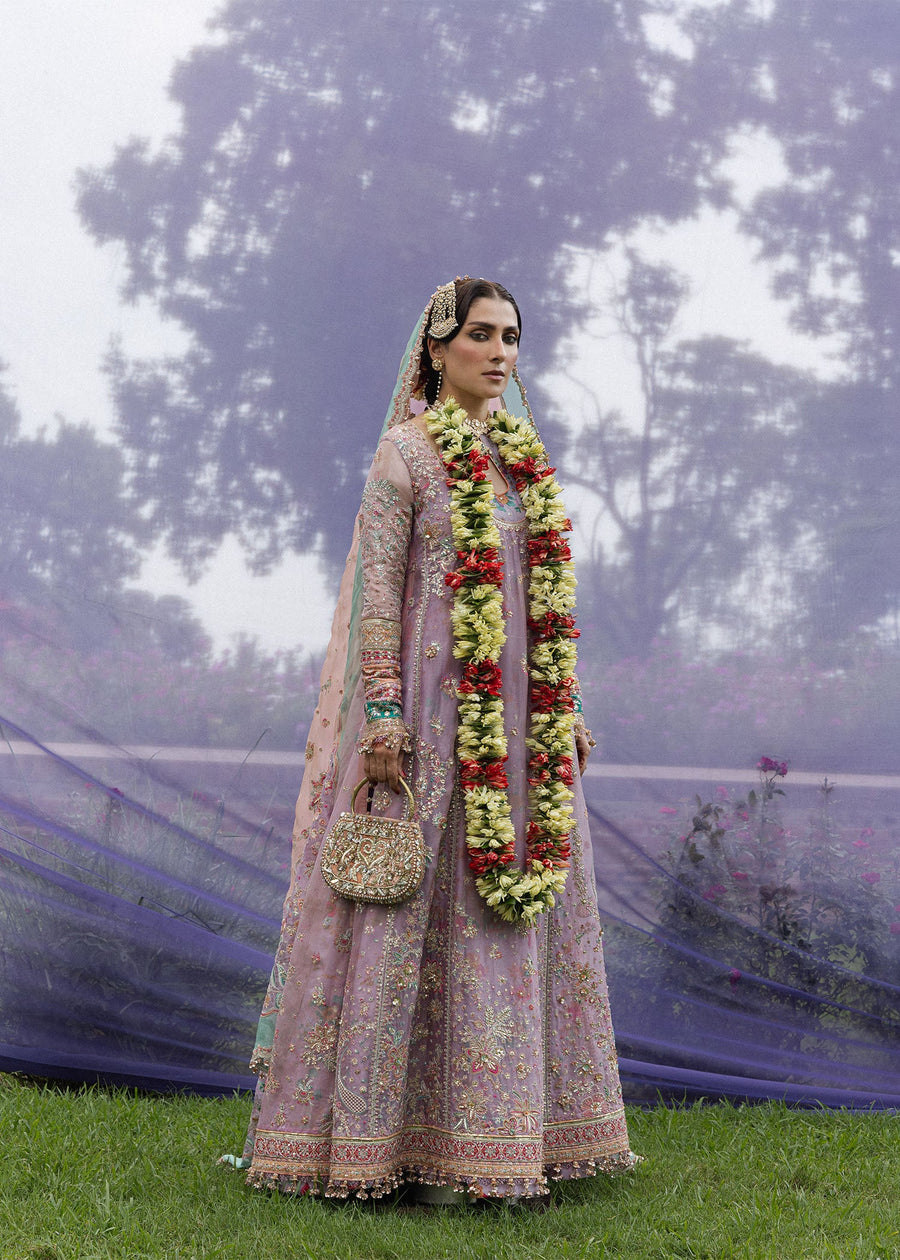Hussain Rehar Festive Embroidered Organza Unstitched 3Pc Suit - GULRANG