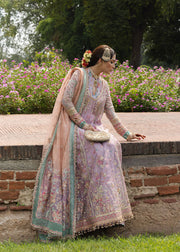Hussain Rehar Festive Embroidered Organza Unstitched 3Pc Suit - GULRANG