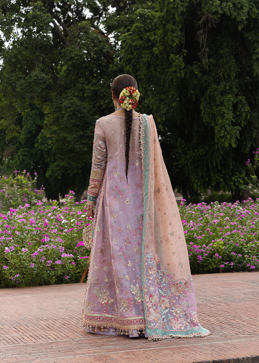 Hussain Rehar Festive Embroidered Organza Unstitched 3Pc Suit - GULRANG