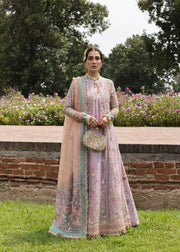 Hussain Rehar Festive Embroidered Organza Unstitched 3Pc Suit - GULRANG
