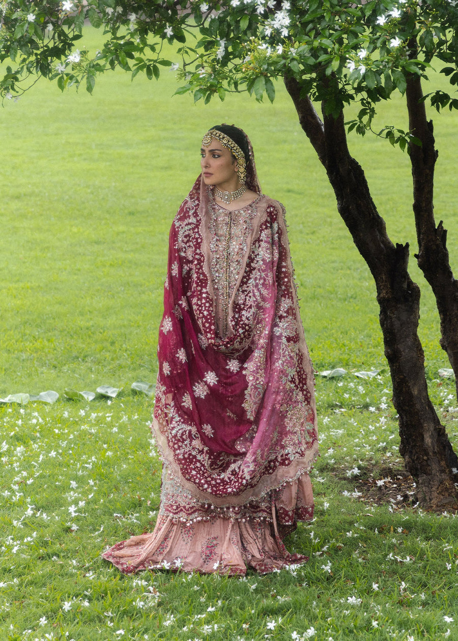 Hussain Rehar Festive Embroidered Net Unstitched 3Pc Suit - GULRUKH