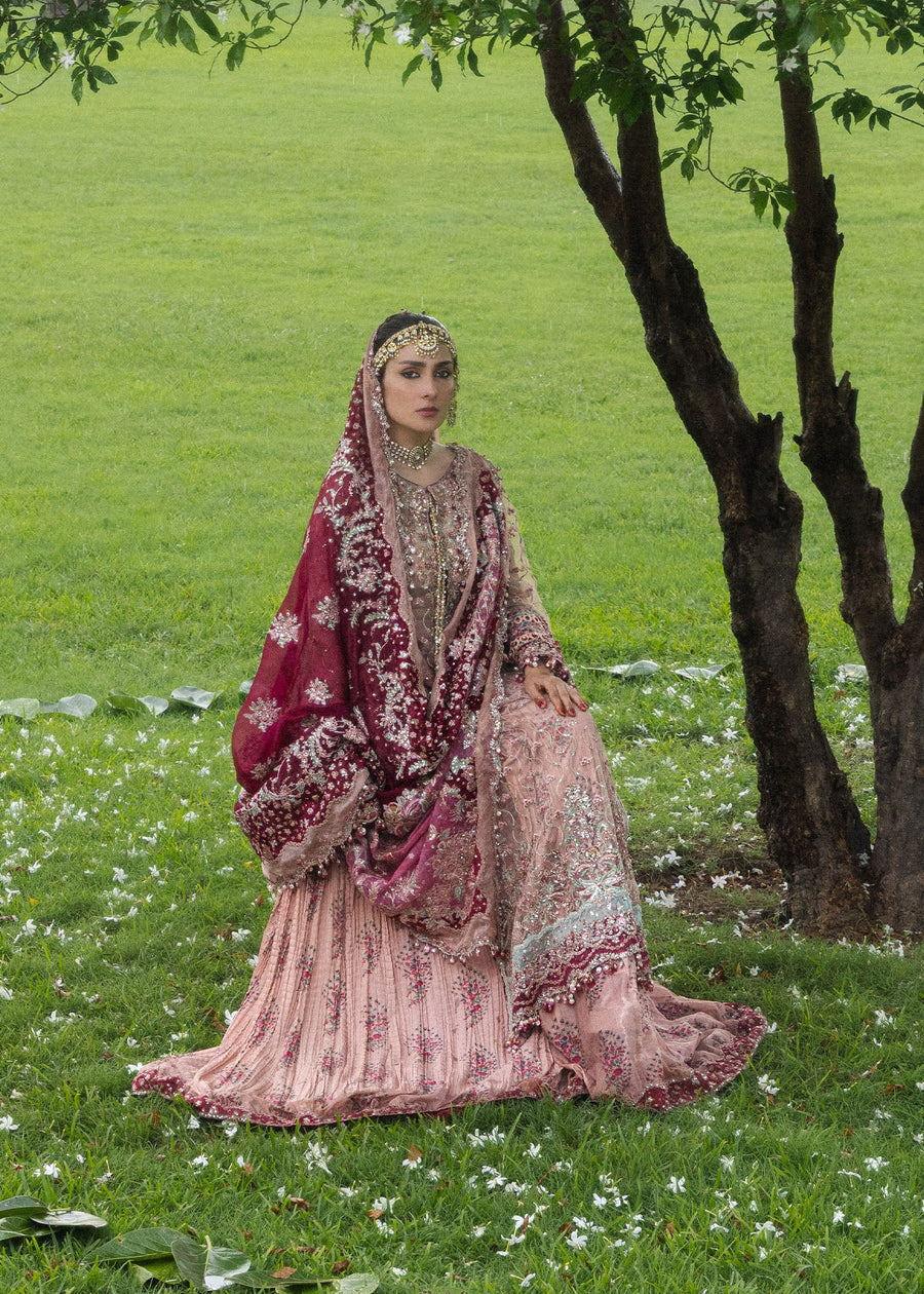 Hussain Rehar Festive Embroidered Net Unstitched 3Pc Suit - GULRUKH